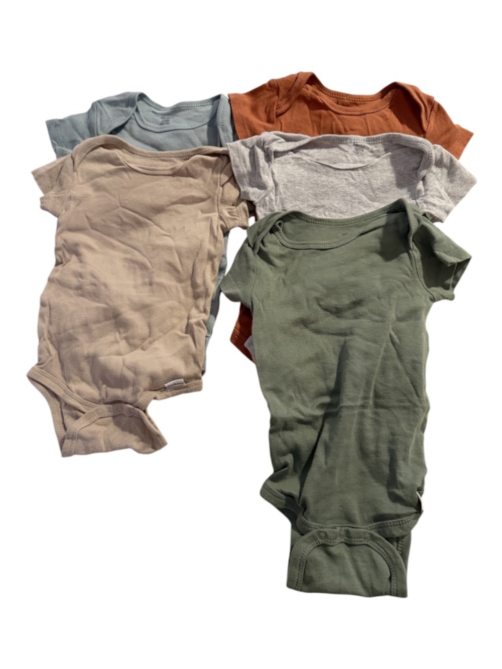 NWOT Gerbers  12 months 5 Onesies. Never used
